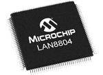 Microchip Technology LAN8804 4ポート・ギガビットイーサネット・トランシーバ