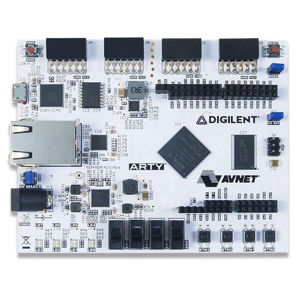 Digilent Basys Artix-7 FPGA トレーナーボード： 初心者ユーザーにお勧め。