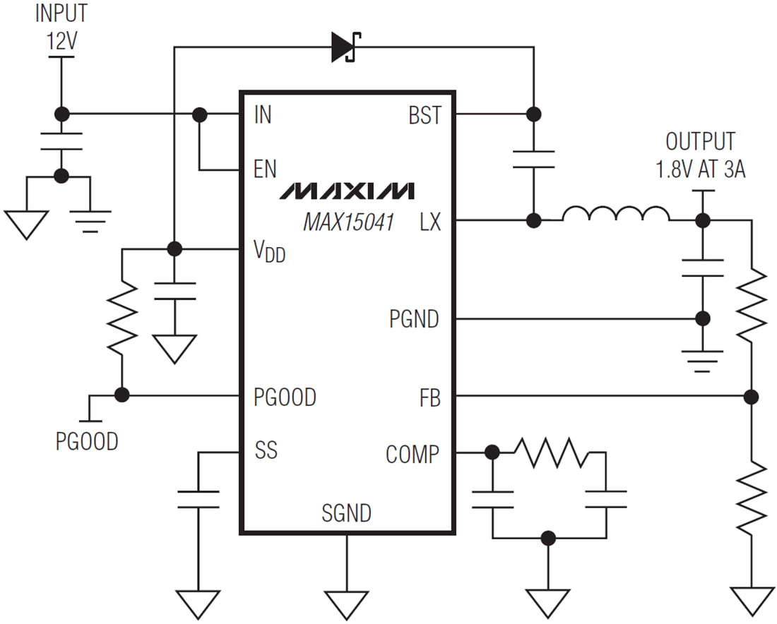 MAX15041 Step-Down DC/DC Regulators - Analog Devices / Maxim
