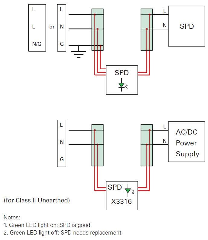 回路図 - Littelfuse LSP10GIHPサージ保護モジュール