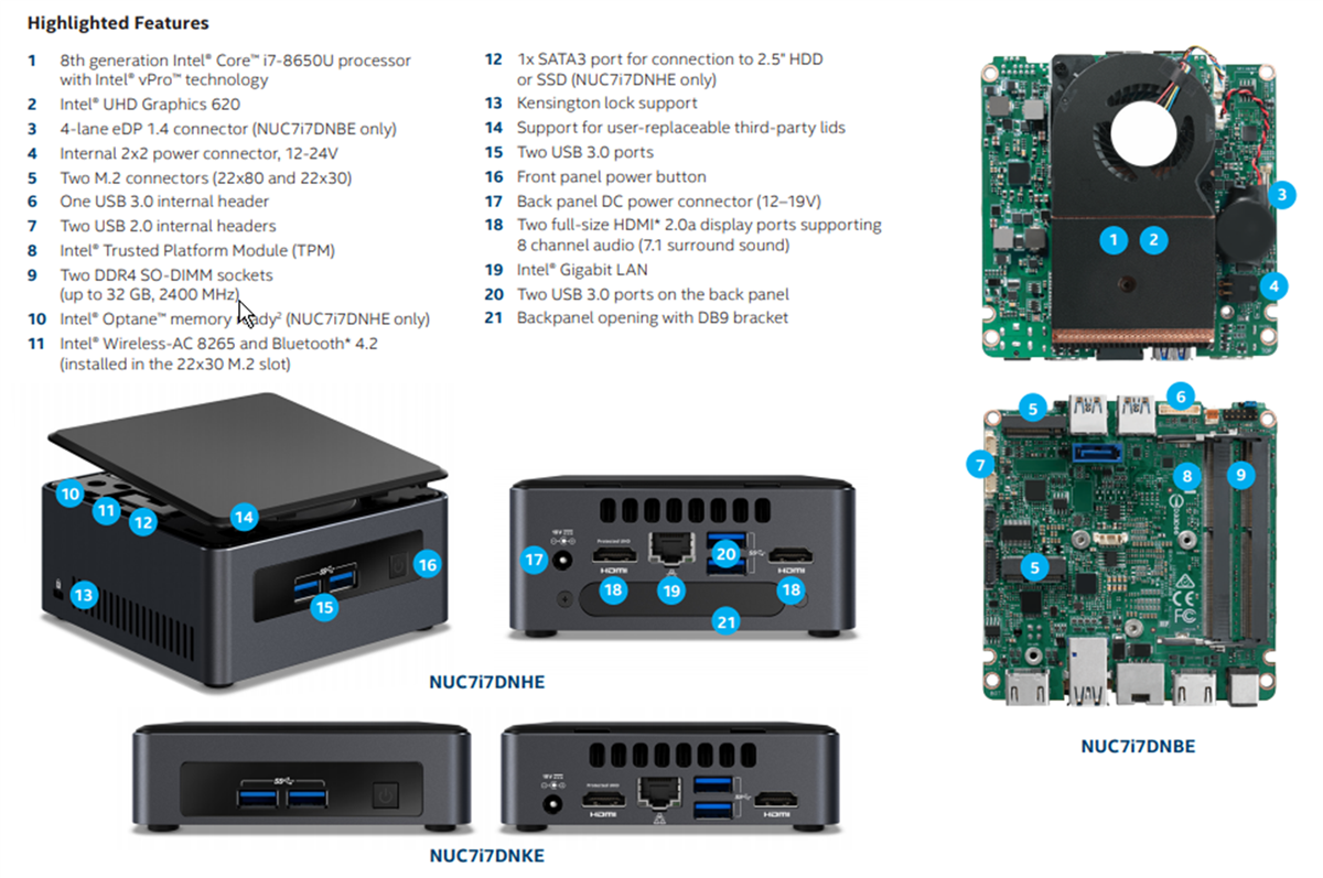 NUC 7キット - Intel | Mouser NUC 7キット - Intel | Mouser