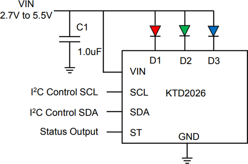  KTD2026 & KTD2027 Constant Current LED Drivers - Kinetic Technologies Bildidee 