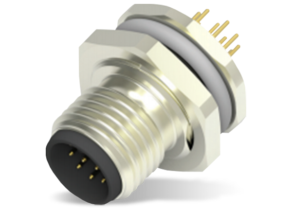 M12 Pcbパネル コネクタ 8ピン 12ピン Te Mouser