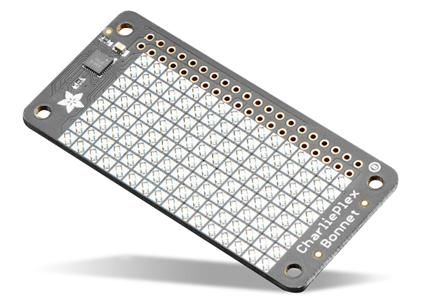 CharliePlex LEDマトリックス・ディスプレイ・ボンネット CharliePlex LEDマトリックス・ディスプレイ・ボンネット