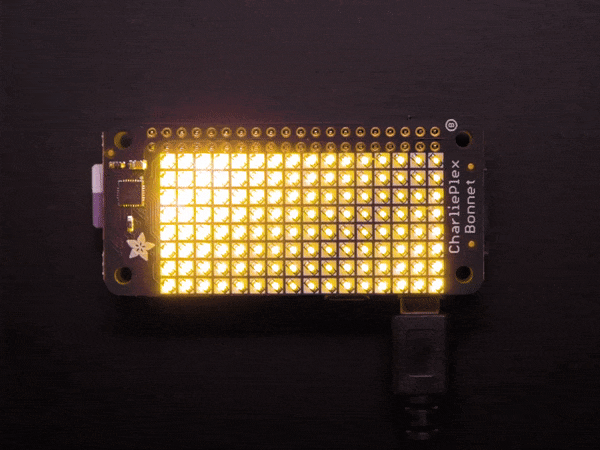 CharliePlex LEDマトリックス・ディスプレイ・ボンネット CharliePlex LEDマトリックス・ディスプレイ・ボンネット