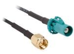 Amphenol RF FAKRA to SMA 50Ω車載ケーブルアセンブリ