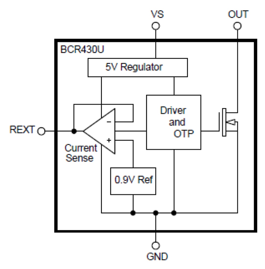 BCR430U LDO電圧リニアLEDドライバ Diodes Inc Mouser