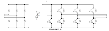 アプリケーション回路図 - Infineon Technologies 1200V PIM IGBTモジュール