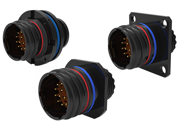 Series Five Black Zinc-Nickel Circular Connectors - Amphenol Series Five Black Zinc-Nickel Circular Connectors - Amphenol