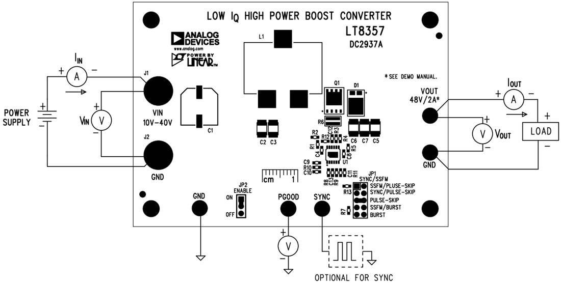 機械図面 - Analog Devices Inc. DC2937Aデモ回路（LT8357用）