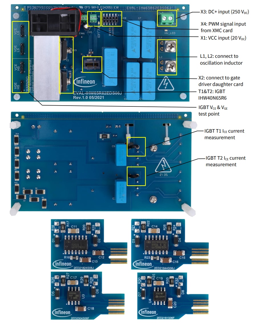 Infineon Technologies EVAL-IHW65R62EDS06J 評価ボード Infineon Technologies EVAL-IHW65R62EDS06J 評価ボード