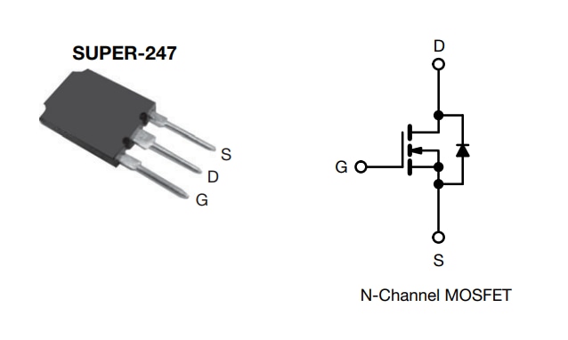 Vishay / Siliconix SiHS90N65EパワーMOSFET