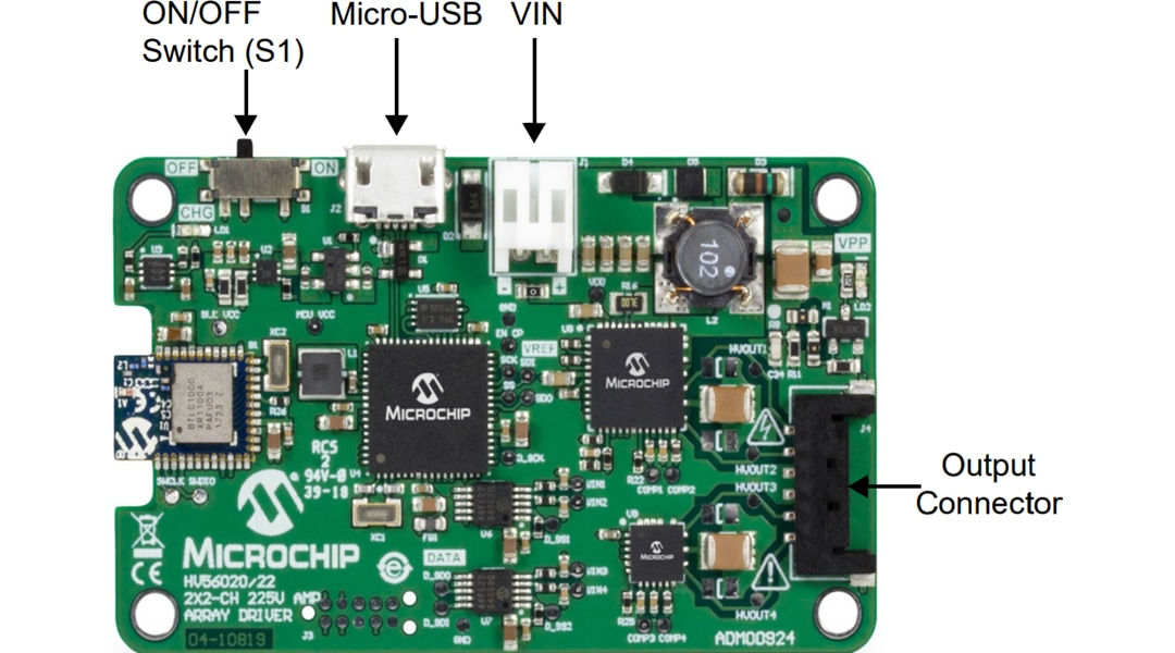 Microchip Technology HV56020/22評価ボード（ADM00924）