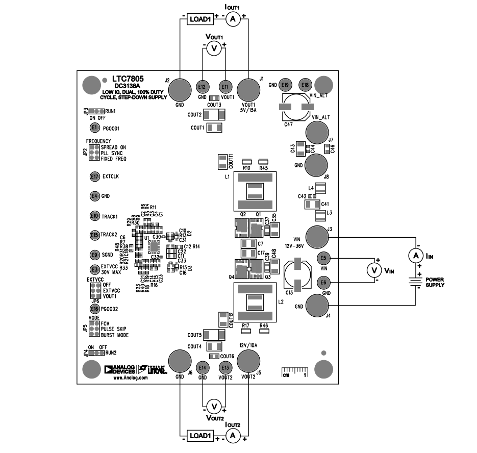 Analog Devices Inc. LTC7805デモボードDC3138A Analog Devices Inc. LTC7805デモボードDC3138A