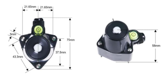 機械図面 - Seeed Studio 産業用光強度センサ