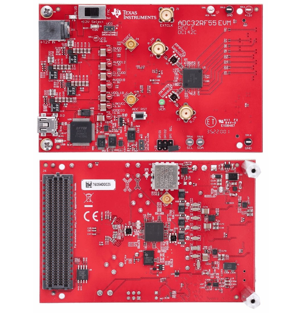 Texas Instruments ADC32RF55EVM評価モジュール