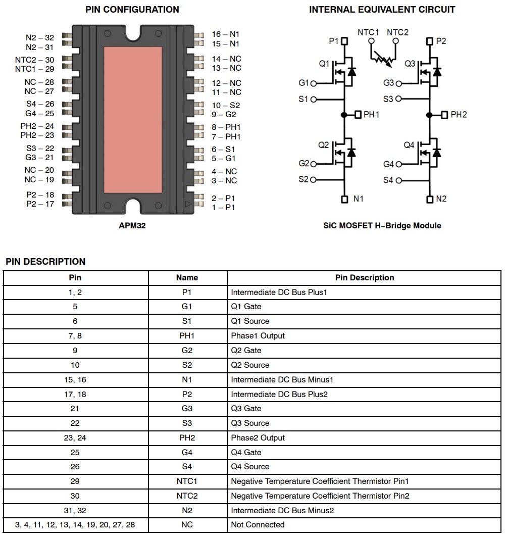 onsemi NVXK2TR40WXT Silicon Carbide (SiC) モジュール