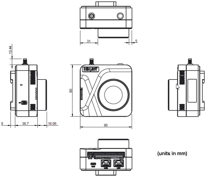 Mechanical Drawing - NexAIoT nDAS 6000 Data Acquisition Systems Mechanical Drawing - NexAIoT nDAS 6000 Data Acquisition Systems
