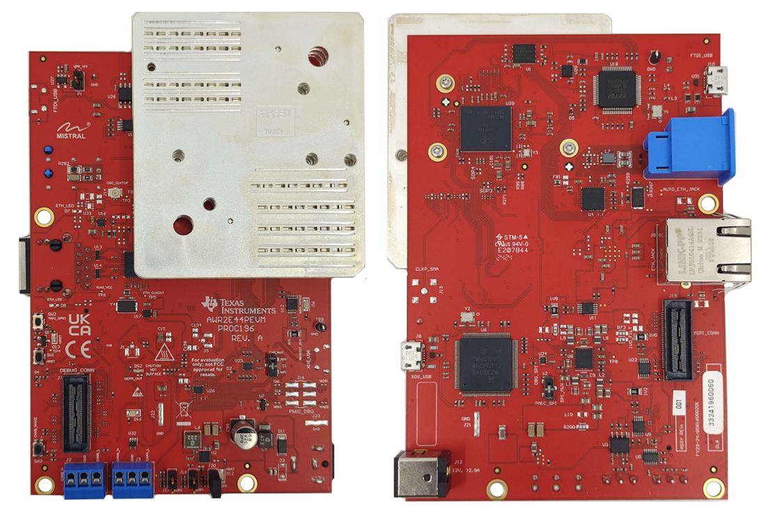 Texas Instruments AWR2E44PEVM評価モジュール