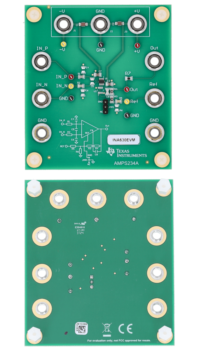 Texas Instruments INA630EVM評価モジュール
