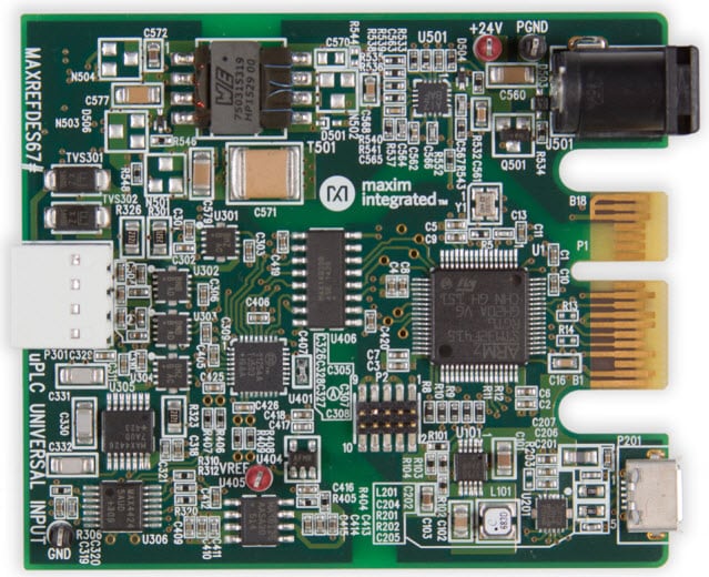 Maxim MAXREFDES67#ユニバーサル入力マイクロPLC