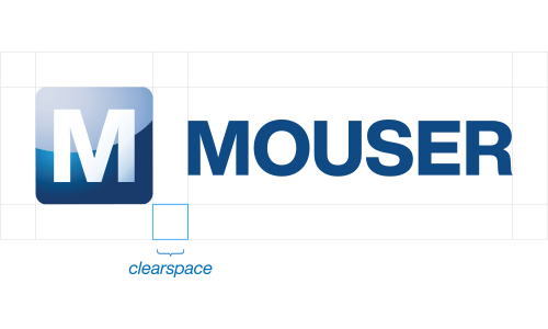 基本Mouserロゴの最小サイズと間隔
