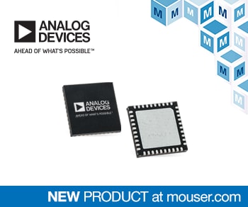 Mouser Electronics Now Stocking Analog Devices AD5753 Single-Channel DAC with HART Connectivity